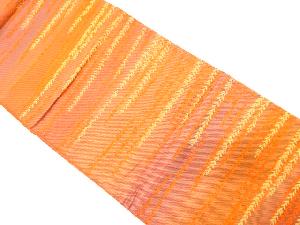 枝葉模様織り出し　袋帯